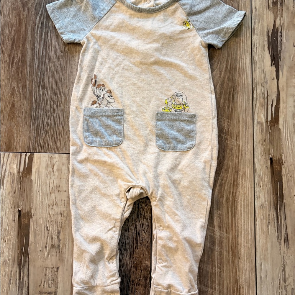 Disney Cream and Gray Baby Outfit (Toy Story)